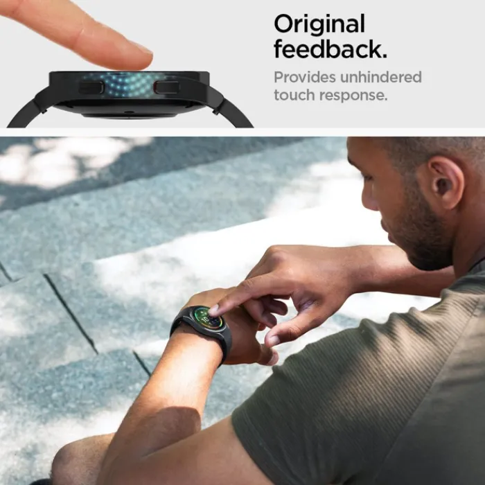 Spigen Galaxy Watch 5 44Mm|Galaxy Watch 4 44Mm-SZKŁO HARTOWANE GLAS.TR ”EZ-FIT” 2-PACK GALAXY WATCH 4 / 5 (44 MM)