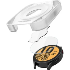 Spigen Galaxy Watch 5 44Mm|Galaxy Watch 4 44Mm-SZKŁO HARTOWANE GLAS.TR ”EZ-FIT” 2-PACK GALAXY WATCH 4 / 5 (44 MM)