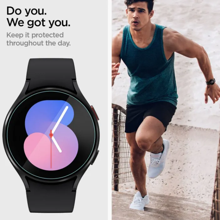 Spigen Galaxy Watch 5 40Mm|Galaxy Watch 4 40Mm-SZKŁO HARTOWANE GLAS.TR ”EZ-FIT” 2-PACK GALAXY WATCH 4 / 5 (40 MM)