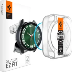 Spigen Galaxy Watch 6 Classic 47Mm|Samsung-Szkło Hartowane Glas.tr ”ez-fit” 2-pack Galaxy Watch 6 Classic (47 mm) Clear
