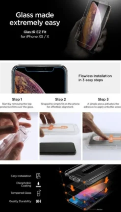 Spigen Apple|Iphone Xr-Szkło Hartowane GLAS.TR EZ FIT HD Apple iPhone XR