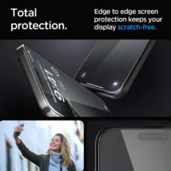 Spigen Iphone 15 Pro|Apple-Szkło Hartowane Glas.tr ”ez Fit” Fc iPhone 15 Pro Black