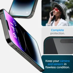 Spigen Iphone 14 Pro Max|Apple-Szkło Hartowane Glas.tr ”ez Fit” 2-pack iPhone 14 Pro Max Clear