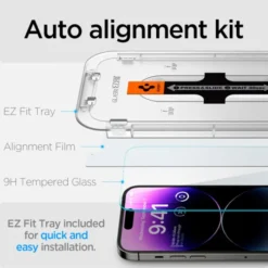 Spigen Iphone 14 Pro Max|Apple-Szkło Hartowane Glas.tr ”ez Fit” 2-pack iPhone 14 Pro Max Clear
