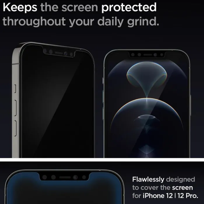 Spigen Iphone 12 Pro|Apple-Szkło Hartowane Glas.tr ”ez Fit” 2-pack iPhone 12 12 Pro