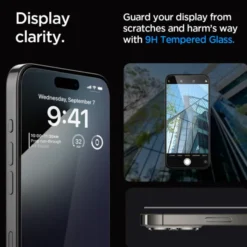Spigen Iphone 15 Pro|Apple-Szkło Hartowane Glas.tr ”ez Fit” Fc 2-pack iPhone 15 Pro Black
