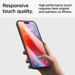 Spigen Iphone 15|Apple-Szkło Hartowane Glas.tr ”ez Fit” iPhone 15 Clear