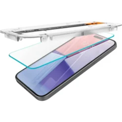 Spigen Iphone 15|Apple-Szkło Hartowane Glas.tr ”ez Fit” 2-pack iPhone 16 / 15 Clear