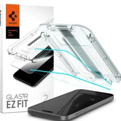 Spigen Iphone 15|Apple-Szkło Hartowane Glas.tr ”ez Fit” 2-pack iPhone 16 / 15 Clear
