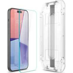Spigen Iphone 15|Apple-Szkło Hartowane Glas.tr ”ez Fit” 2-pack iPhone 16 / 15 Clear