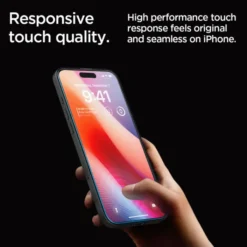 Spigen Iphone 16 Pro Max|Iphone 17 Pro Max-SZKŁO HARTOWANE GLAS.TR ”EZ FIT” 2-PACK IPHONE 16 PRO MAX, 17 PRO MAX CLEAR