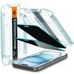 Spigen Iphone 15|Apple-Szkło Hartowane Glas.tr ”ez Fit” 2-pack iPhone 15 /16 Privacy