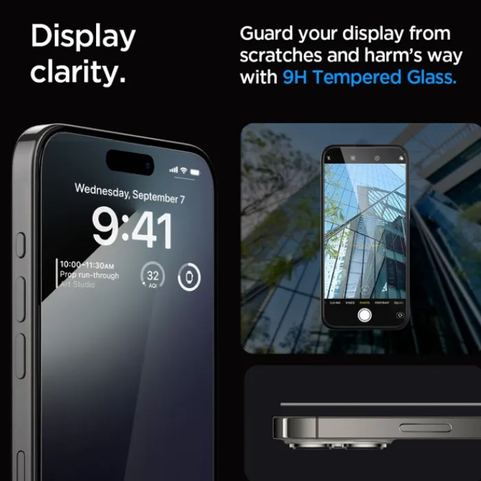 Spigen Iphone 15 Pro Max|Apple-Szkło Hartowane Glas.tr ”ez Fit” Fc 2-pack iPhone 15 Pro Max Black