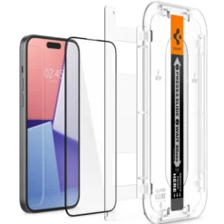 Spigen Iphone 15|Apple-Szkło Hartowane Glas.tr ”ez Fit” Fc iPhone 15 Black