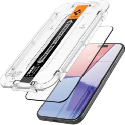 Spigen Iphone 15|Apple-Szkło Hartowane Glas.tr ”ez Fit” Fc iPhone 15 Black