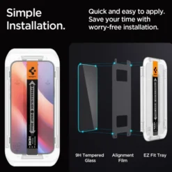Spigen Apple|Iphone 16 Pro-SZKŁO HARTOWANE GLAS.TR ”EZ FIT” IPHONE 16 PRO CLEAR