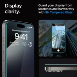Spigen Iphone 15 Pro|Apple-Szkło Hartowane Glas.tr ”ez Fit” iPhone 15 Pro Clear