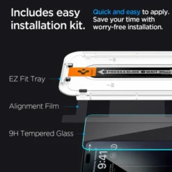 Spigen Iphone 15 Pro|Apple-Szkło Hartowane Glas.tr ”ez Fit” iPhone 15 Pro Clear