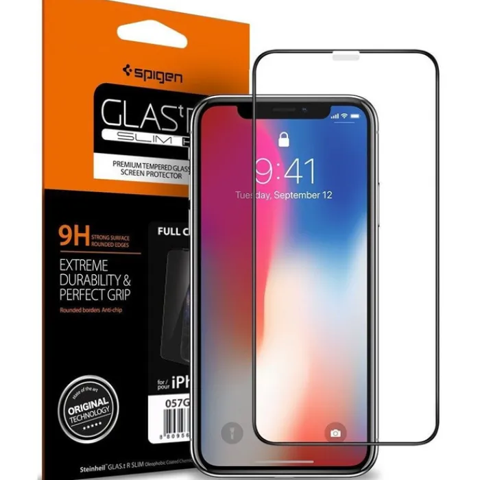 Spigen Iphone X|Iphone Xs-Szkło Hartowane GLAS.TR Slim HD Apple iPhone 11 Pro X XS Full Cover FC