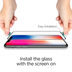 Spigen Iphone X|Iphone Xs-Szkło Hartowane GLAS.TR Slim HD Apple iPhone 11 Pro X XS Full Cover FC