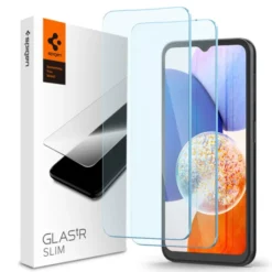 Spigen Samsung|Galaxy A14-Szkło Hartowane Glas.tr Slim 2-pack Galaxy A14 5G Clear