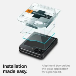 Spigen Samsung|Galaxy Z Flip 5-SZKŁO HARTOWANE GLAS.TR ”EZ FIT” 2-PACK GALAXY Z FLIP 5 CLEAR