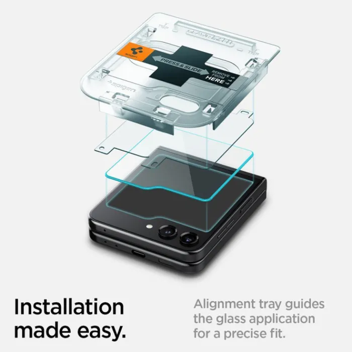 Spigen Samsung|Galaxy Z Flip 5-SZKŁO HARTOWANE GLAS.TR ”EZ FIT” 2-PACK GALAXY Z FLIP 5 CLEAR