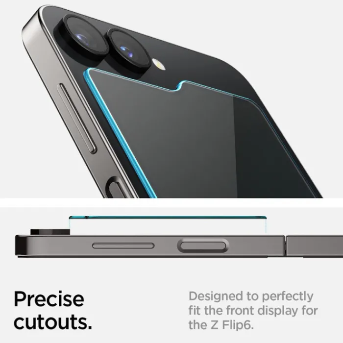 Spigen Samsung|Galaxy Z Flip 7 Fe-SZKŁO HARTOWANE GLAS.TR ”EZ FIT” 2-PACK GALAXY Z FLIP 6 / 7 FE CLEAR