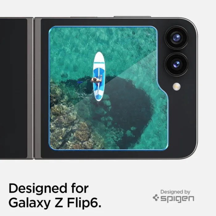 Spigen Samsung|Galaxy Z Flip 7 Fe-SZKŁO HARTOWANE GLAS.TR ”EZ FIT” 2-PACK GALAXY Z FLIP 6 / 7 FE CLEAR