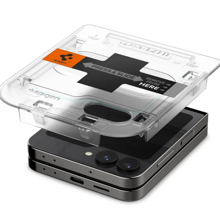 Spigen Samsung|Galaxy Z Flip 7 Fe-SZKŁO HARTOWANE GLAS.TR ”EZ FIT” 2-PACK GALAXY Z FLIP 6 / 7 FE CLEAR