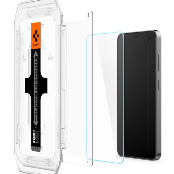 Spigen Szkła|Galaxy S25-Szkło Hartowane Glas.tr ”ez Fit” 2-pack Samsung Galaxy S25 / S24 Clear