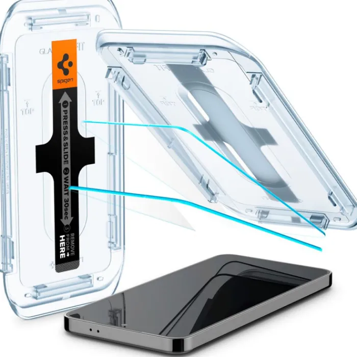 Spigen Szkła|Galaxy S25-Szkło Hartowane Glas.tr ”ez Fit” 2-pack Samsung Galaxy S25 / S24 Clear