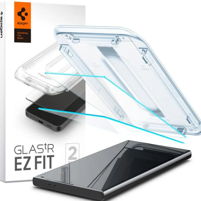 Spigen Samsung|Szkła-Szkło Hartowane Glas.tr ”ez Fit” 2-pack Samsung Galaxy S24 Ultra Clear