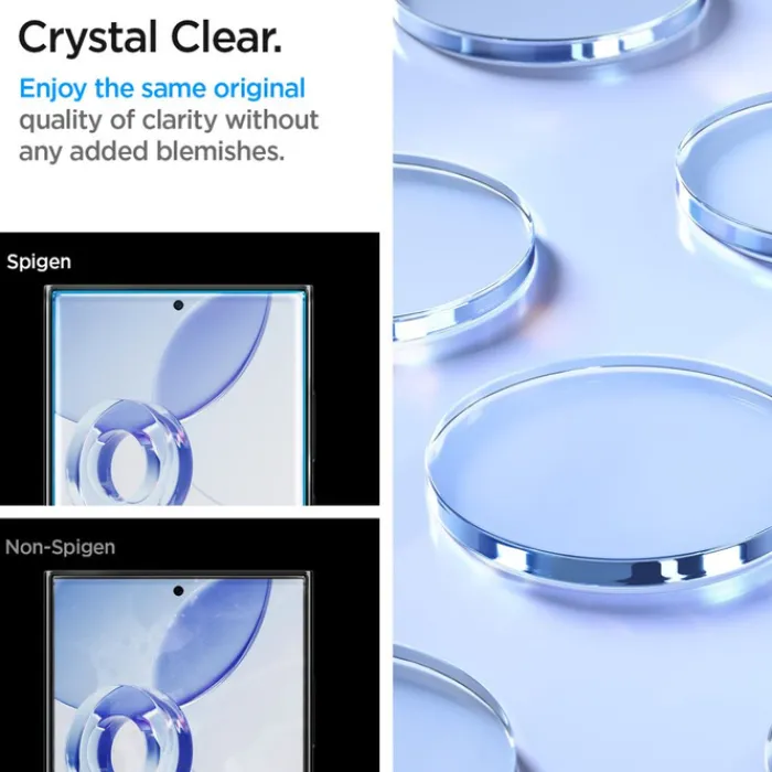 Spigen Samsung|Szkła-Szkło Hartowane Glas.tr ”ez Fit” 2-pack Samsung Galaxy S24 Ultra Clear