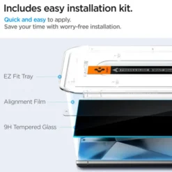 Spigen Samsung|Szkła-SZKŁO HARTOWANE GLAS.TR ”EZ FIT” 2-PACK GALAXY S24 ULTRA PRIVACY