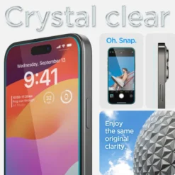 Spigen Iphone 16 Plus|Apple-Szkło Hartowane iPhone 16 Plus / 15 Plus Glas.tr ”ez Fit” 2-pack