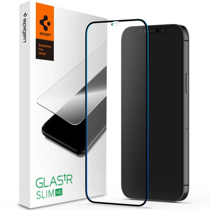 Spigen Iphone 12 Pro Max|Apple-Szkło Hartowane iPhone 12 Pro Max Glass Fc Black Czarne
