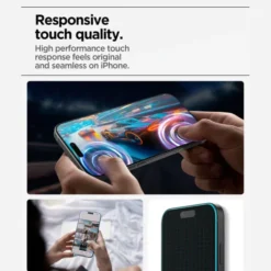 Spigen Iphone 17 Pro|Apple-SZKŁO HARTOWANE IPHONE 17 PRO ALM GLAS.TR SLIM 3-PACK CLEAR