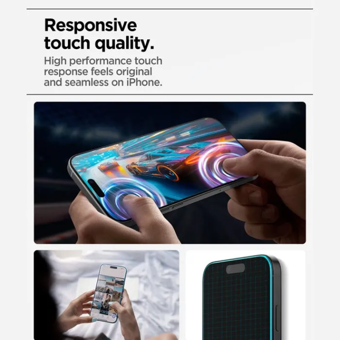 Spigen Iphone 17 Pro Max|Apple-SZKŁO HARTOWANE IPHONE 17 PRO MAX ALM GLAS.TR SLIM 3-PACK CLEAR