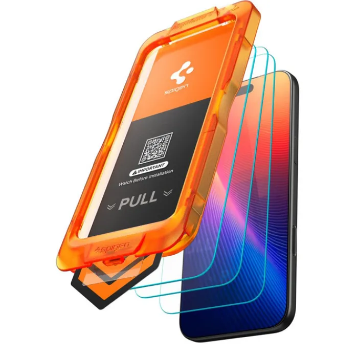Spigen Iphone 17 Pro Max|Apple-SZKŁO HARTOWANE IPHONE 17 PRO MAX ALM GLAS.TR SLIM 3-PACK CLEAR