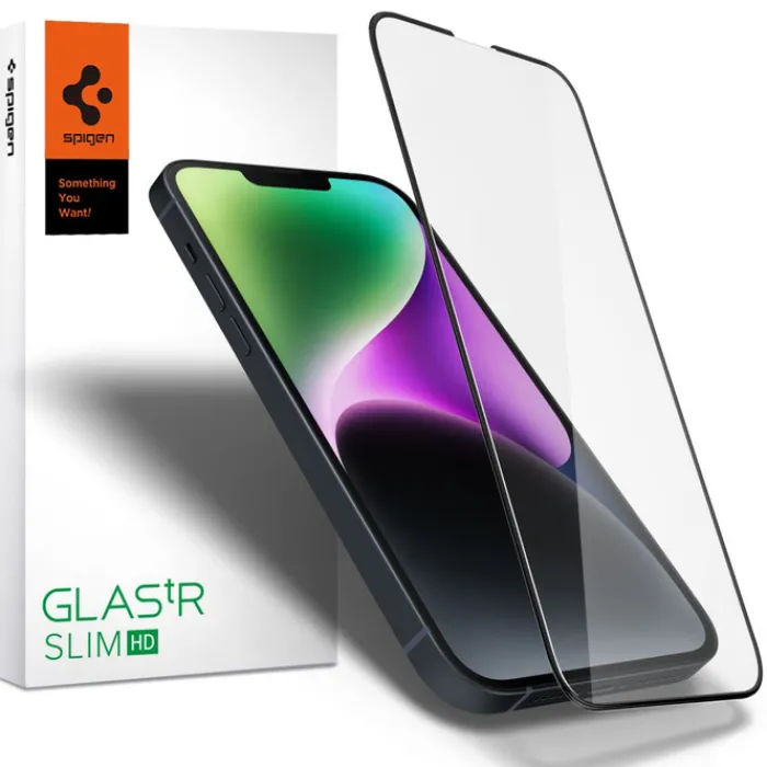 Spigen Iphone 13|Iphone 13 Pro-Szkło Hartowane iPhone 17E / 16E / 14 / 13 Pro / 13 Glass Fc Full Cover Black
