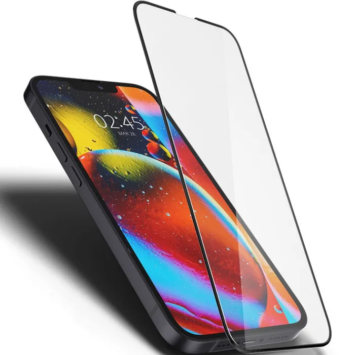 Spigen Iphone 13|Iphone 13 Pro-Szkło Hartowane iPhone 17E / 16E / 14 / 13 Pro / 13 Glass Fc Full Cover Black
