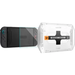 Spigen Nintendo|Akcesoria Do Konsol-SZKŁO HARTOWANE NINTENDO SWITCH 2 GLAS.TR ”EZ FIT” 2-PACK CLEAR