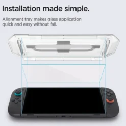 Spigen Nintendo|Akcesoria Do Konsol-SZKŁO HARTOWANE NINTENDO SWITCH 2 GLAS.TR ”EZ FIT” 2-PACK CLEAR