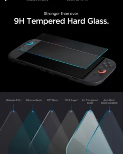 Spigen Nintendo|Akcesoria Do Konsol-SZKŁO HARTOWANE NINTENDO SWITCH 2 GLAS TR EZ FIT PRO 2-PACK