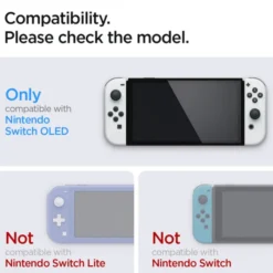 Spigen Inne|Nintendo-Szkło Hartowane Nintendo Switch Oled Glas.Tr ”ez Fit” 2-Pack