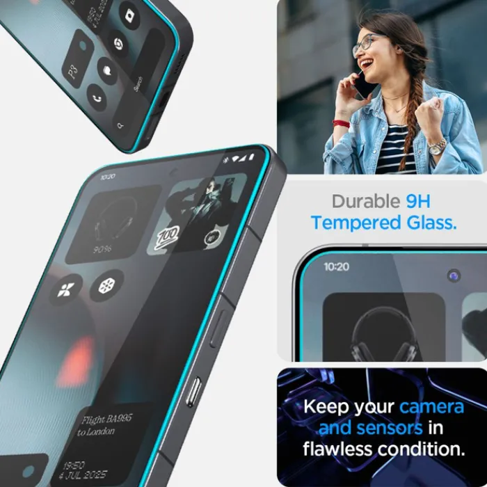 Spigen Inne Marki|Nothing Phone-SZKŁO HARTOWANE NOTHING PHONE 3 GLAS.TR ”EZ FIT” 2-PACK CLEAR