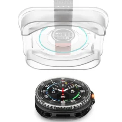 Spigen Galaxy Watch 8 Classic 46Mm|Samsung-SZKŁO HARTOWANE SAMSUNG GALAXY WATCH 8 CLASSIC 46 MM GLAS.TR ”EZ-FIT” 2-PACK CLEAR