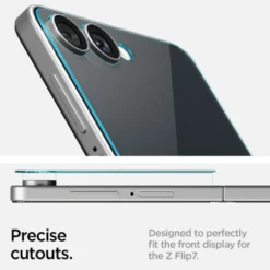 Spigen Samsung|Galaxy Z Flip 7-SZKŁO HARTOWANE SAMSUNG GALAXY Z FLIP 7 GLAS.TR ”EZ FIT” HD 2-PACK CLEAR