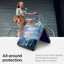 Spigen Samsung|Galaxy Z Flip 7-SZKŁO HARTOWANE SAMSUNG GALAXY Z FLIP 7 GLAS.TR ”EZ FIT” HD 2-PACK CLEAR